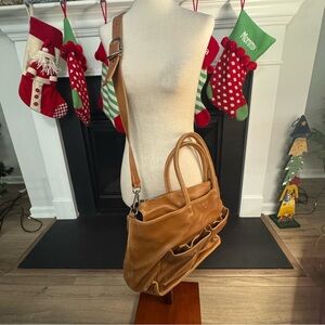 👜 Matt & Nat Vegan Leather Tote Crossbody | Cognac Brown | Convertible Carry